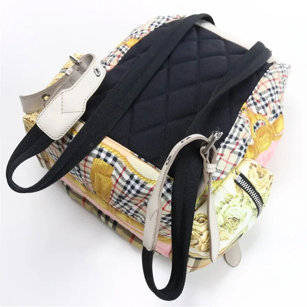 Burberry medium ruff sack silk puffer backpack. Like new. - Picture 2 of 7